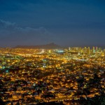 ハワイ タンタラスの丘からの夜景